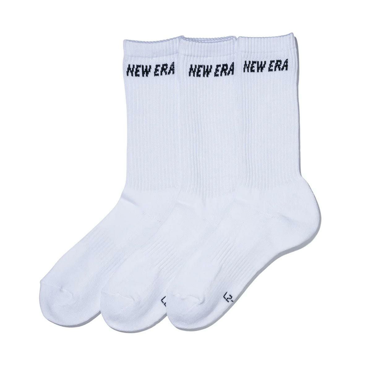 ニューエラNEWERAサーフィンサーフソックス靴下ソックスクルー3ペアホワイト14518176メンズレディースユニセックス26SP春夏