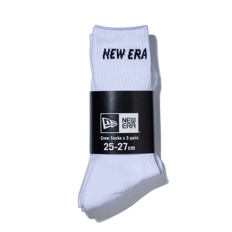 ニューエラNEWERAサーフィンサーフソックス靴下ソックスクルー3ペアホワイト14518176メンズレディースユニセックス26SP春夏