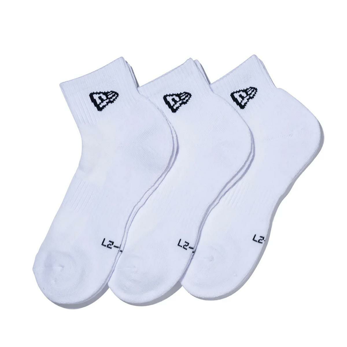 ニューエラNEWERAサーフィンサーフソックス靴下ソックスアンクル3ペアホワイト14518186メンズレディースユニセックス26SP春夏