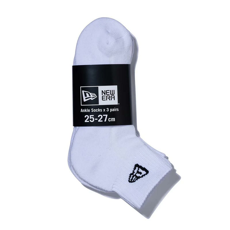 ニューエラNEWERAサーフィンサーフソックス靴下ソックスアンクル3ペアホワイト14518186メンズレディースユニセックス26SP春夏