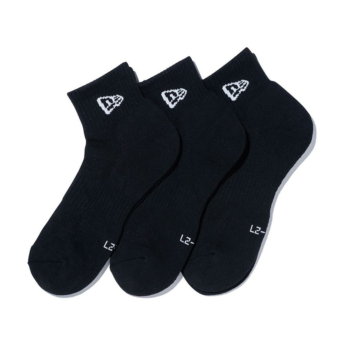 ニューエラNEWERAサーフィンサーフソックス靴下ソックスアンクル3ペアブラック14518191メンズレディースユニセックス26SP春夏