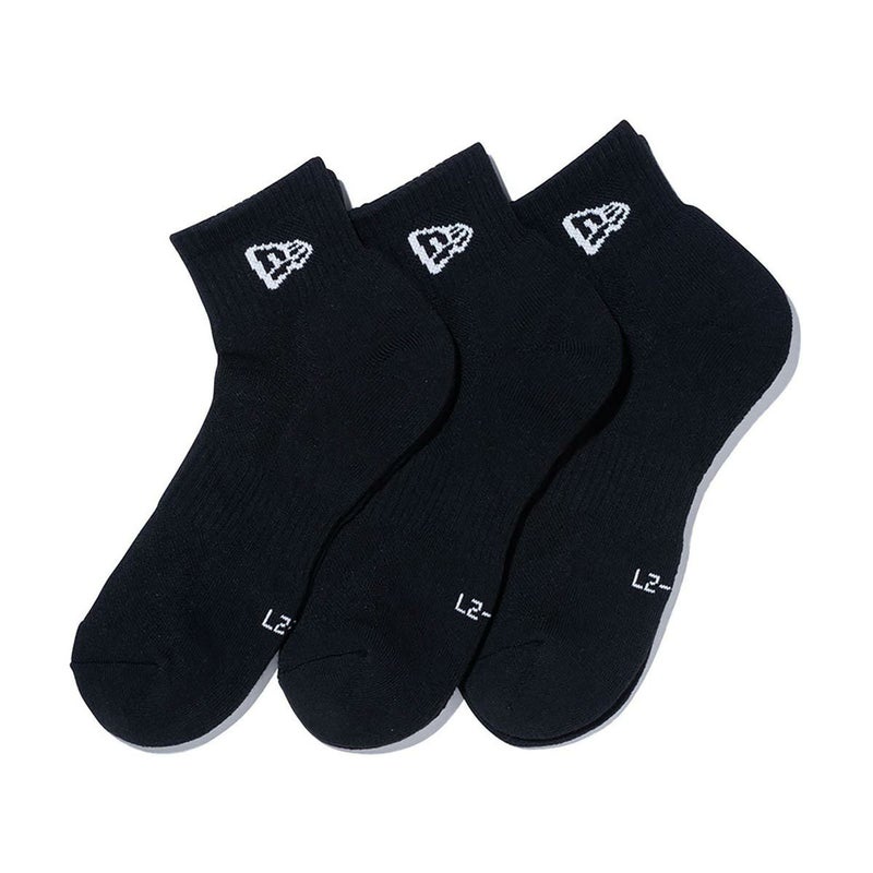 ニューエラNEWERAサーフィンサーフソックス靴下ソックスアンクル3ペアブラック14518191メンズレディースユニセックス26SP春夏