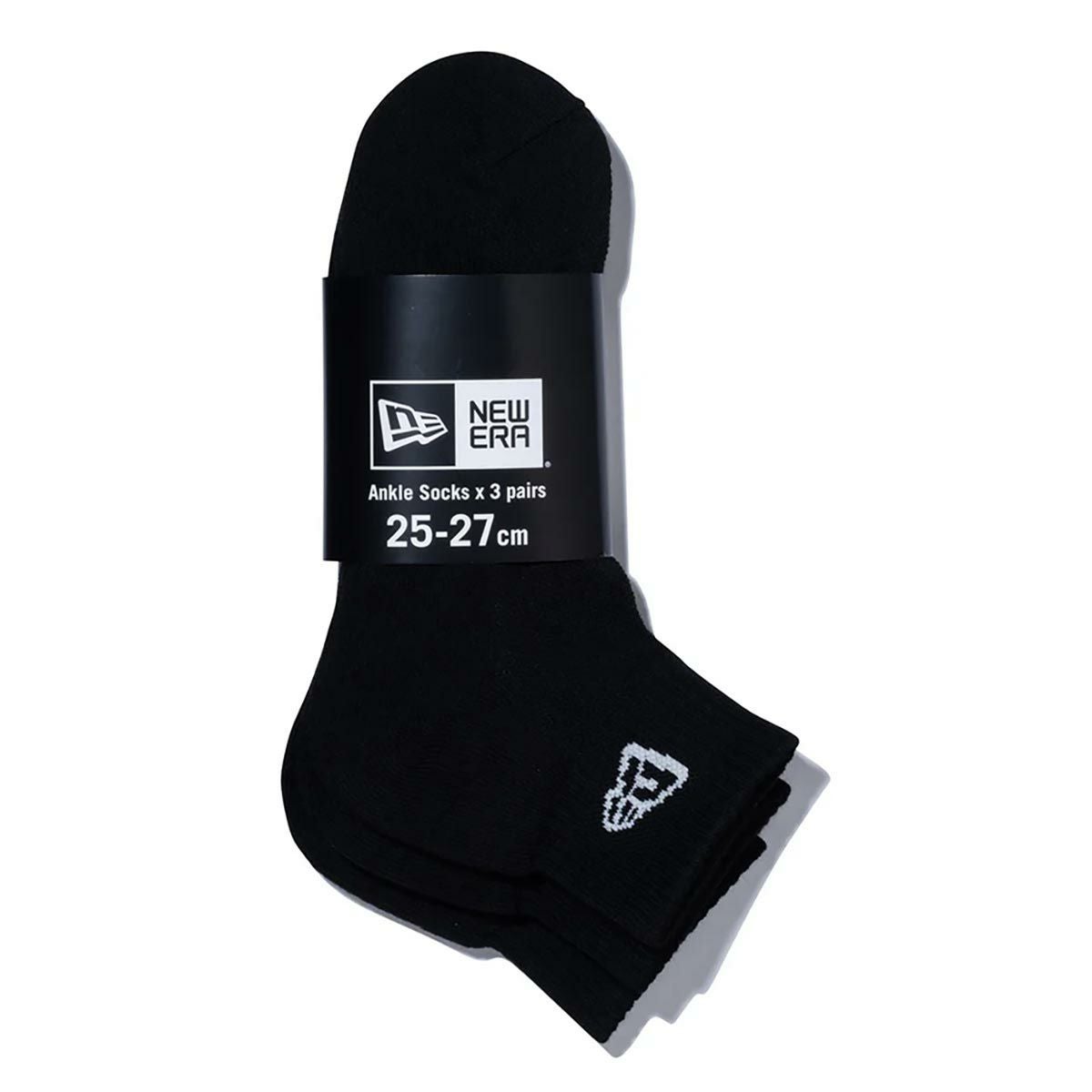 ニューエラNEWERAサーフィンサーフソックス靴下ソックスアンクル3ペアブラック14518191メンズレディースユニセックス26SP春夏