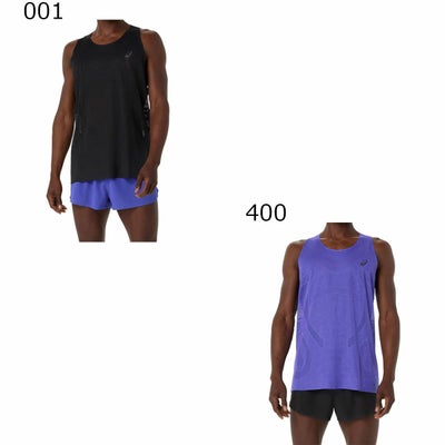 アシックスasicsランニングウェアノースリーブタンクトップメタランシングレットMETARUNSINGLET2011D508メンズ男性26SP春夏