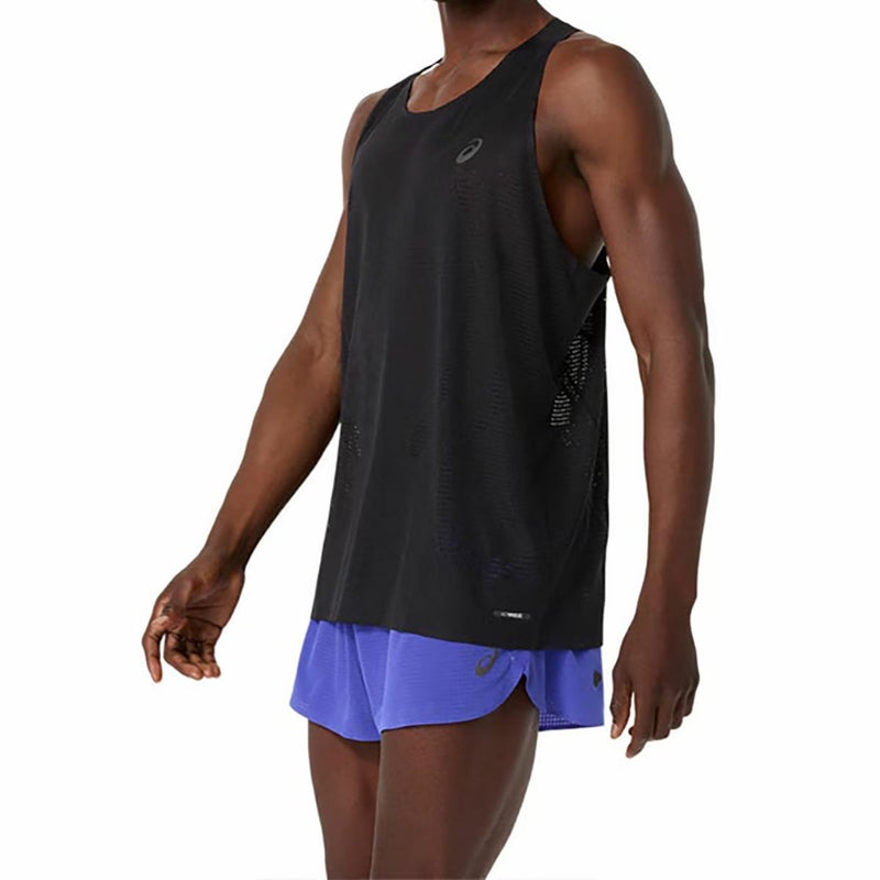 アシックスasicsランニングウェアノースリーブタンクトップメタランシングレットMETARUNSINGLET2011D508メンズ男性26SP春夏
