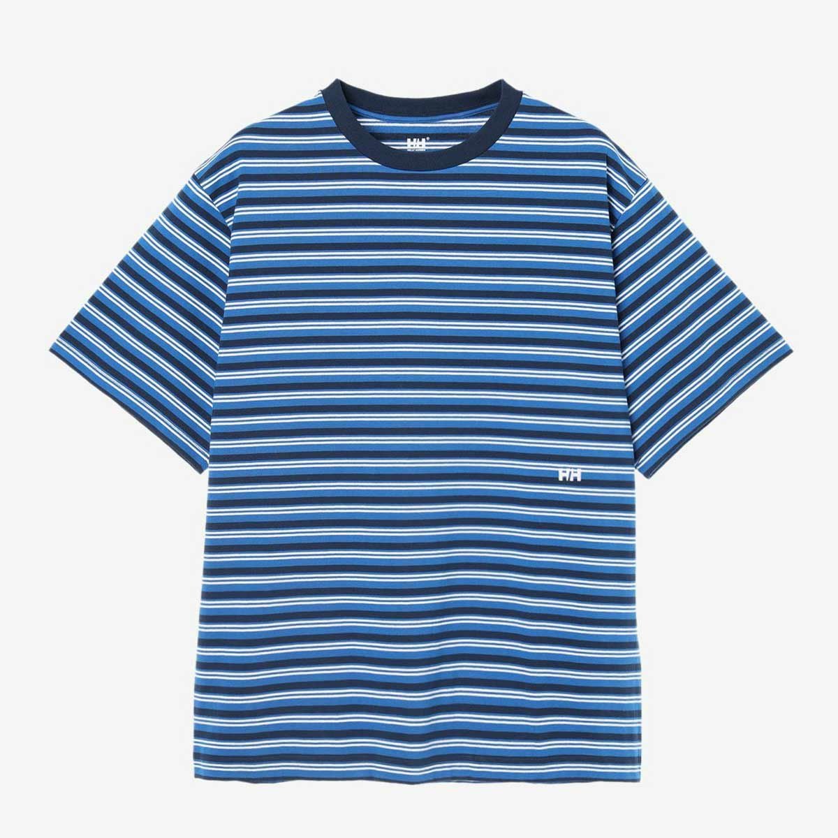 ヘリーハンセンHELLYHANSアウトドアカジュアルウェア半袖TシャツショートスリーブマルチボーダーティーMULTIBDTEEHE62641-NBメンズレディースユニセックス26SP春夏