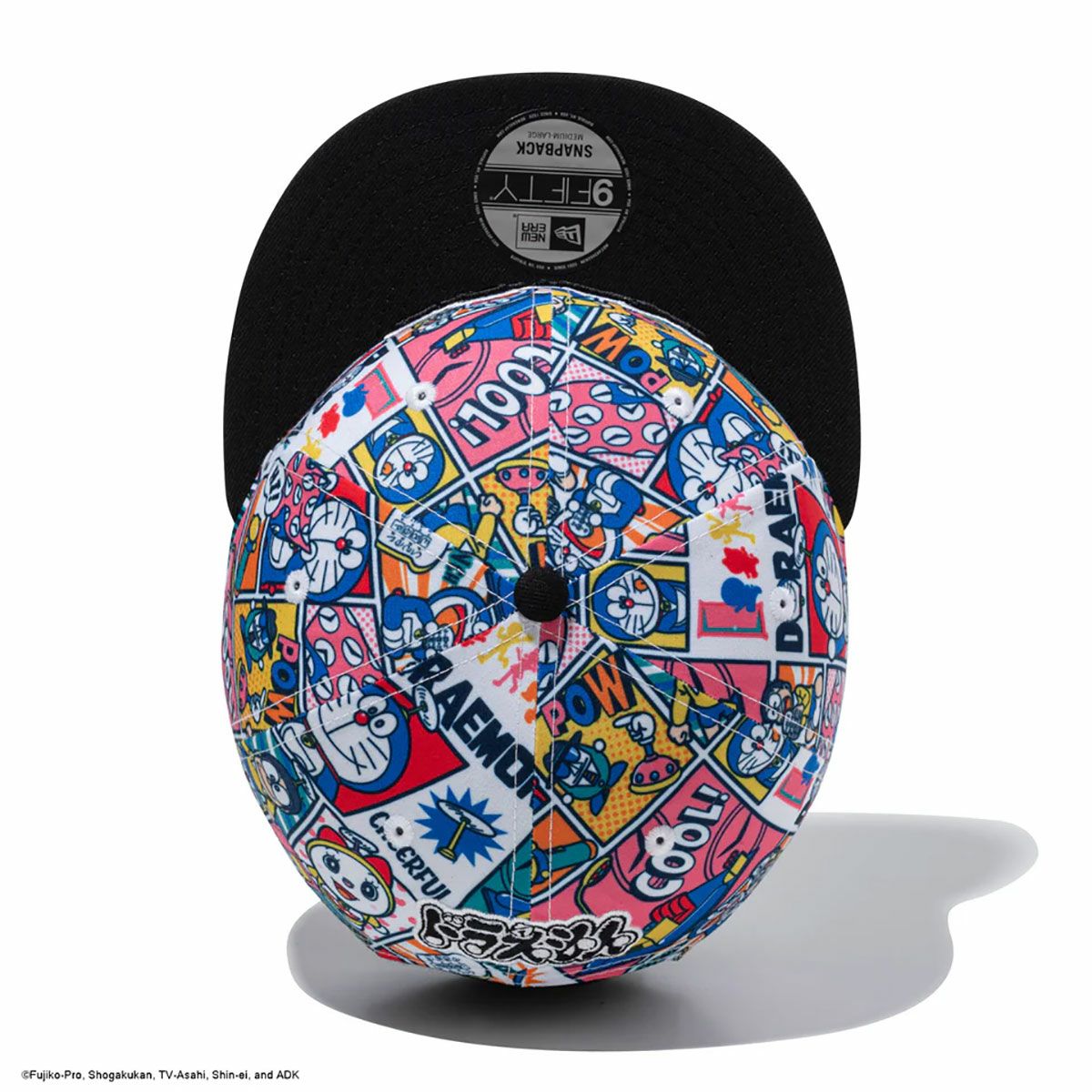 ニューエラNEWERAアウトドアカジュアル帽子キャップ9FIFTYドラえもんコミックオールオーバープリントブラックバイザー14935420メンズレディースユニセックス26SP春夏