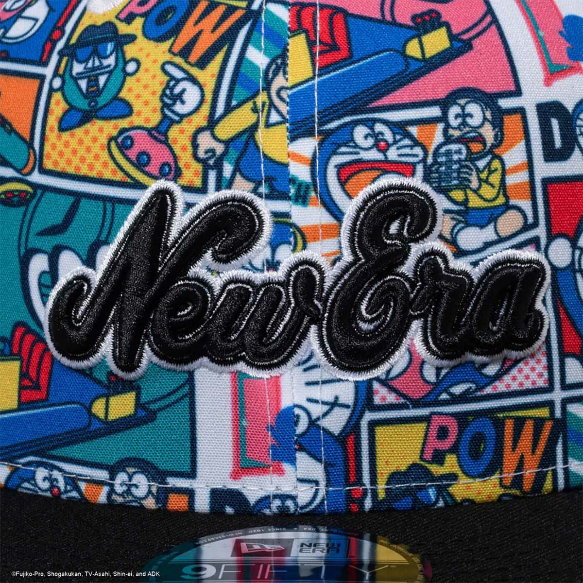 ニューエラNEWERAアウトドアカジュアル帽子キャップ9FIFTYドラえもんコミックオールオーバープリントブラックバイザー14935420メンズレディースユニセックス26SP春夏