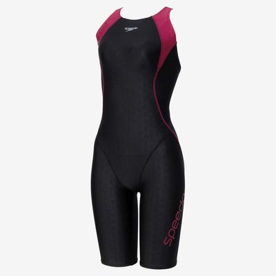 スピードSPEEDOスイムフィットネス競泳水着フレックスシグマニューコンフォートラップニースキンSFW12601-KWレディース女性26S1