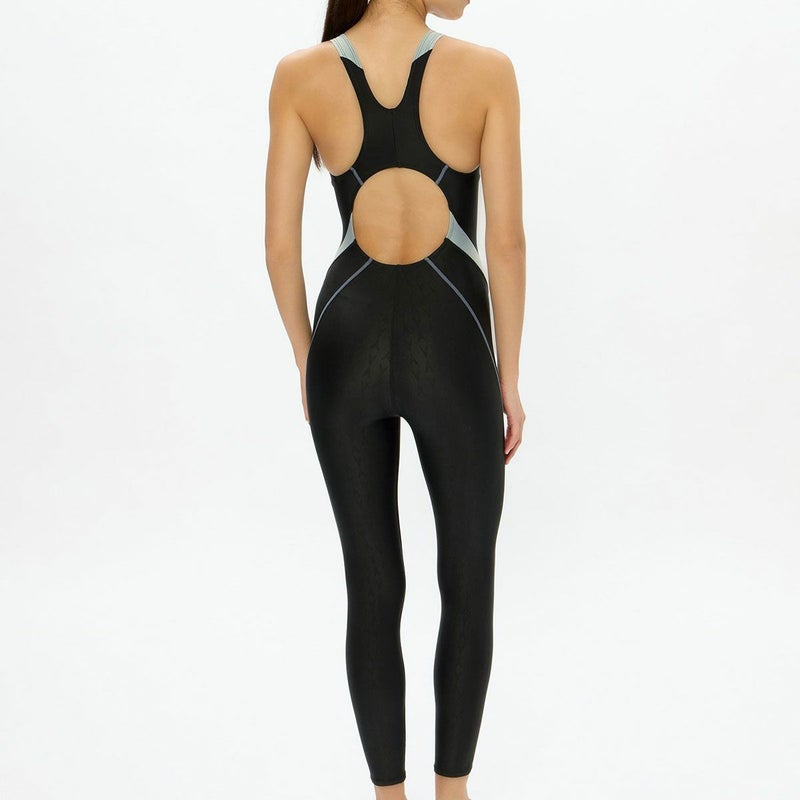 スピードSPEEDOスイムフィットネス競泳水着フレックスシグマニューコンフォートラップロングジョンSFW12602-KVレディース女性26S1