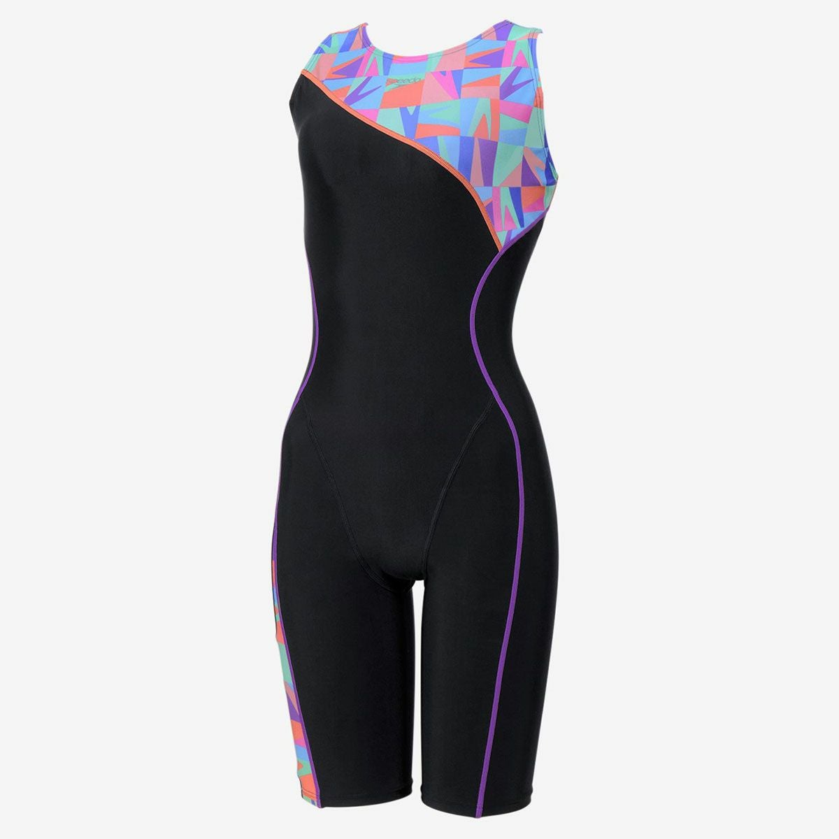 スピードSPEEDOスイムフィットネス競泳水着パズルルースンニースキンSFW12611-MTレディース女性26S1