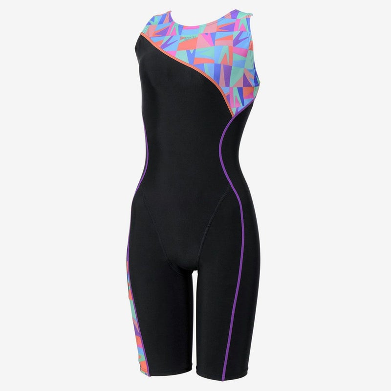 スピードSPEEDOスイムフィットネス競泳水着パズルルースンニースキンSFW12611-MTレディース女性26S1