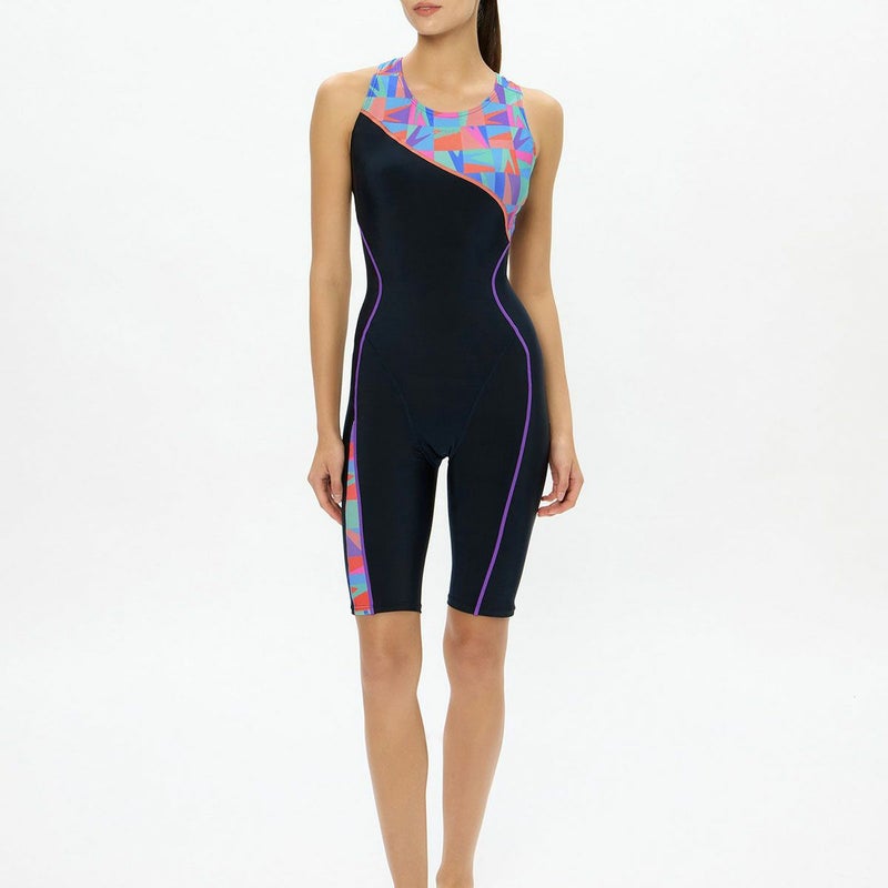 スピードSPEEDOスイムフィットネス競泳水着パズルルースンニースキンSFW12611-MTレディース女性26S1