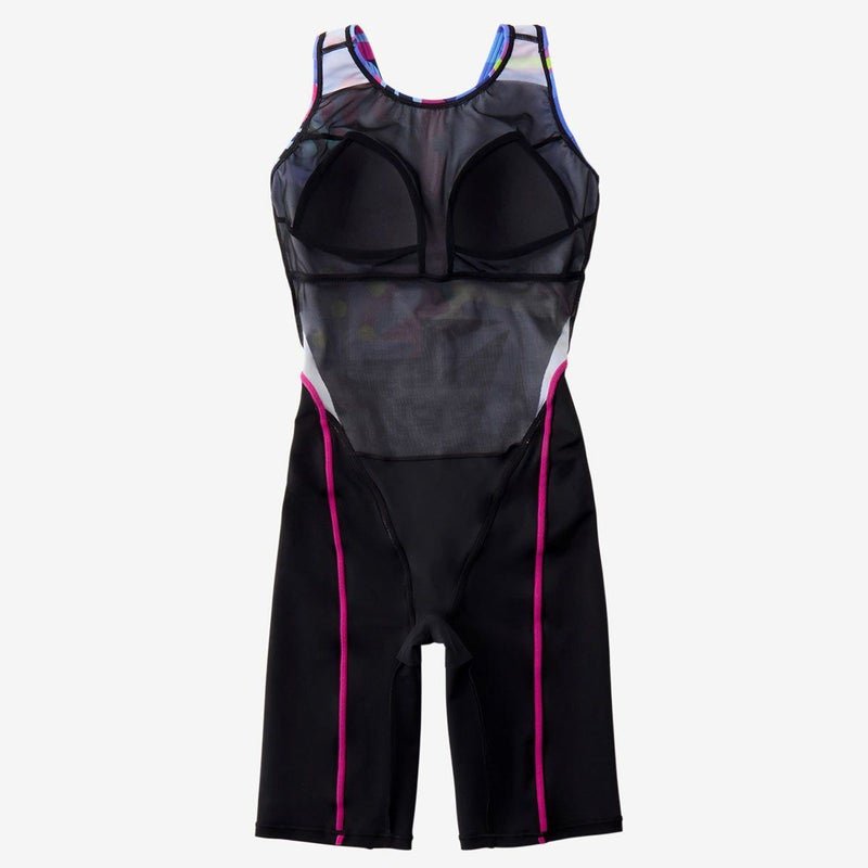 スピードSPEEDOスイムフィットネス競泳水着ウォーターファンルースンニースキンSFW12613-BLレディース女性26S1