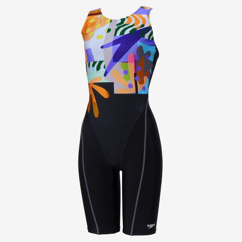 スピードSPEEDOスイムフィットネス競泳水着ウォーターファンルースンニースキンSFW12613-YEレディース女性26S1