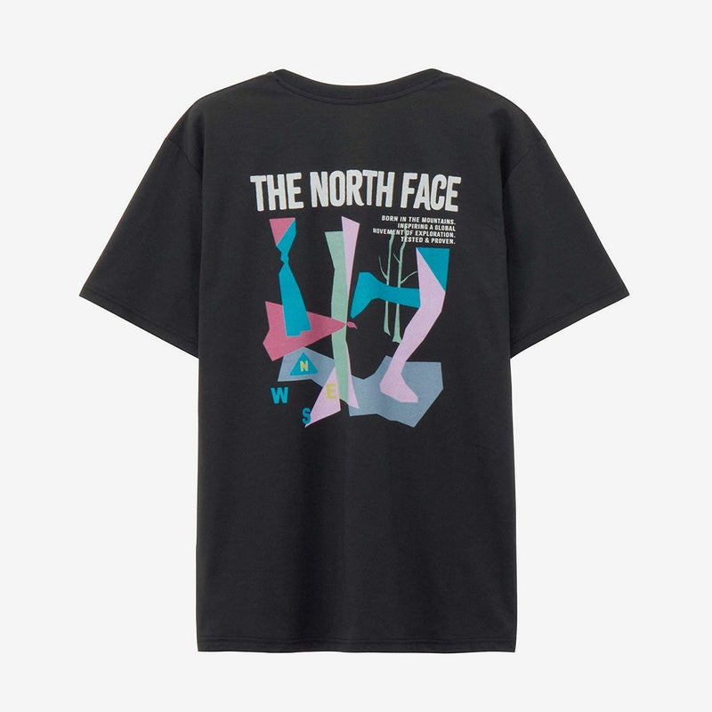 ザ・ノース・フェイスTHENORTHFACEランニングトレーニングウェア半袖TシャツショートスリーブESレトロトレイルティーNT32683-Kメンズ男性26SS春夏