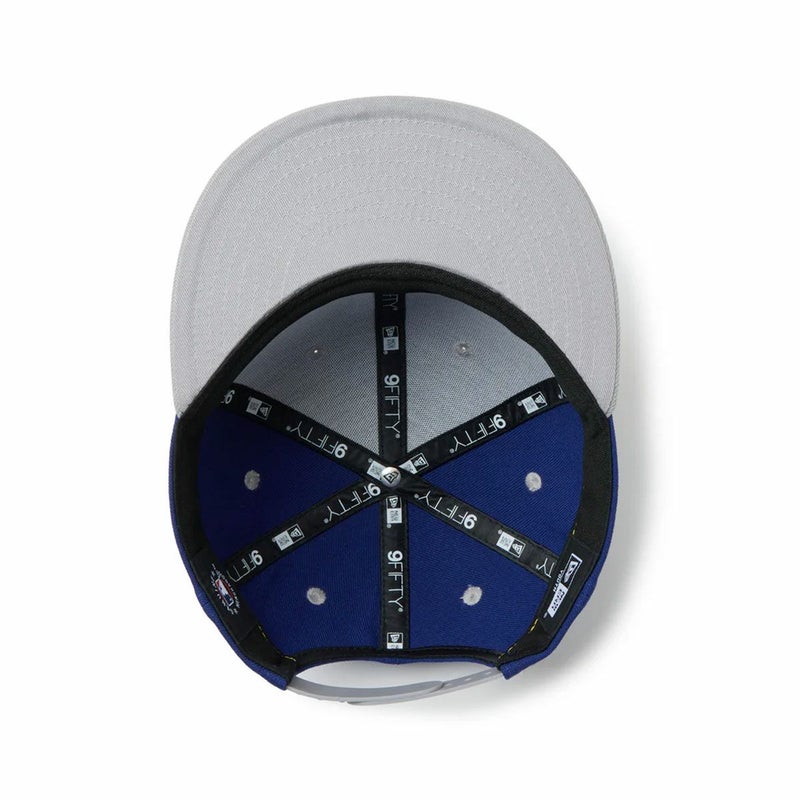 ニューエラNEWERAアウトドアカジュアル帽子キャップキッズYouth9FIFTYpoweredbyGORO(min-nano)KIDSロサンゼルス・ドジャースダークロイヤル/グレー14880339ジュニアキッズ子ども男の子女の子26SP春夏