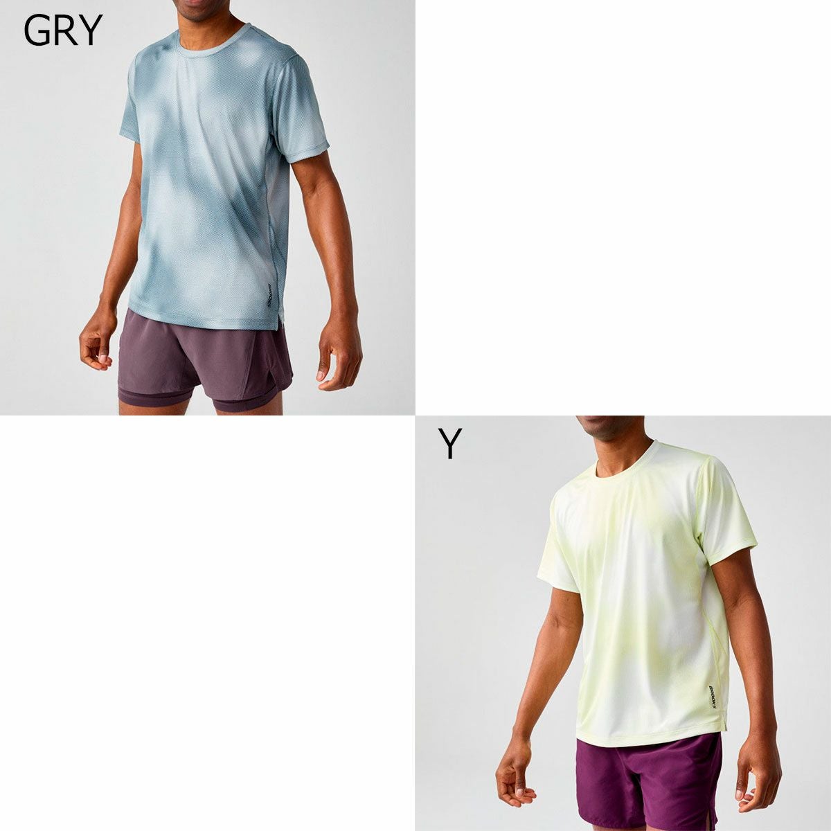 ブルックスBROOKSランニングウェア半袖TシャツDashShortSleevePrintedBAM5870メンズ男性26SP春夏