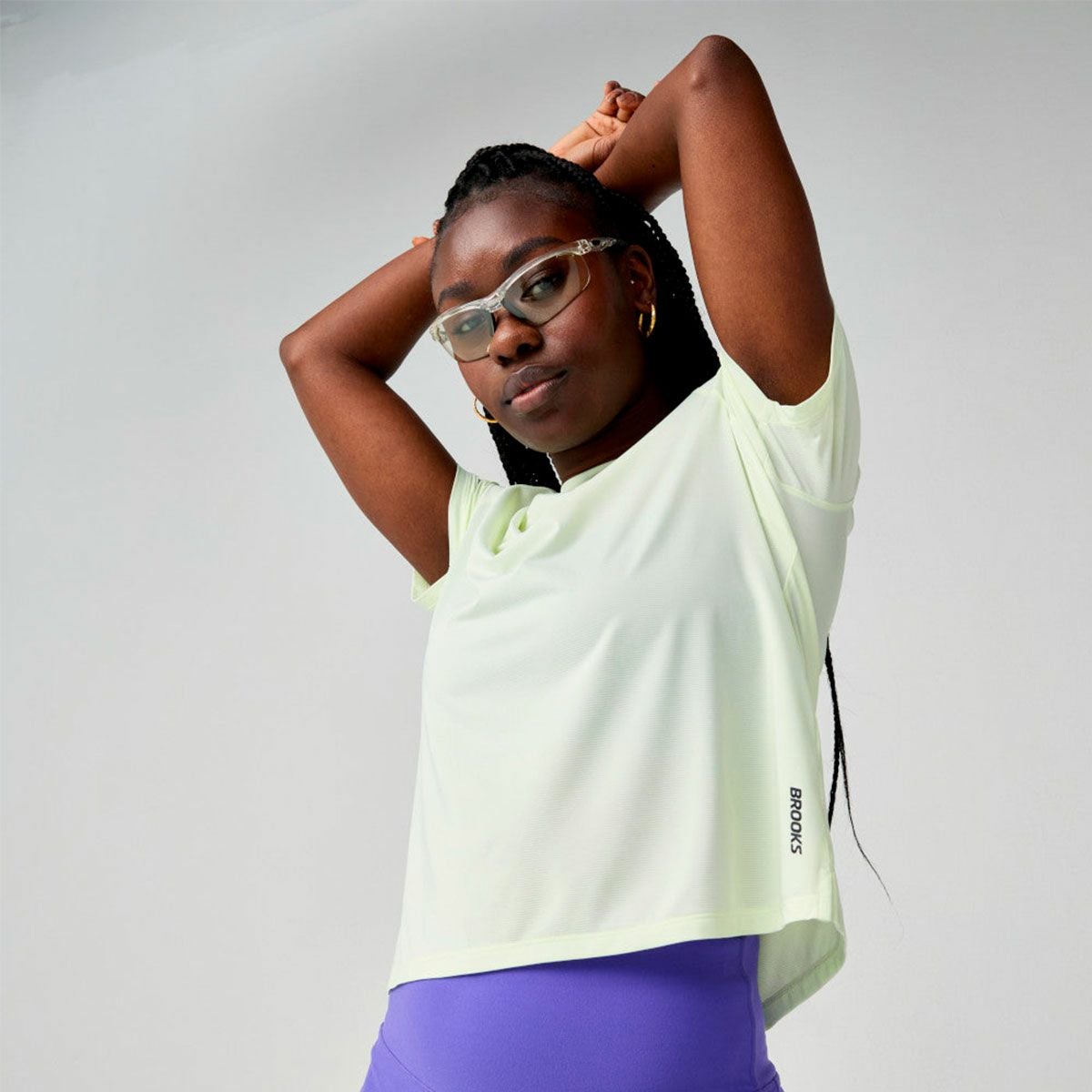 ブルックスBROOKSランニングウェア半袖TシャツDashShortSleeveBAW7550レディース女性26SP春夏