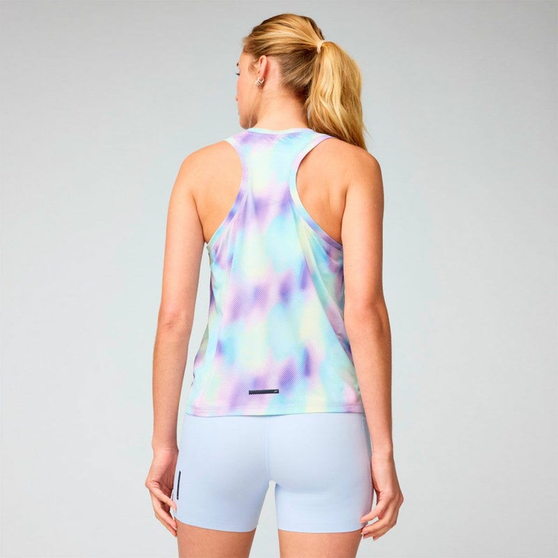 ブルックスBROOKSランニングウェアノースリーブタンクトップDashTankPrintedマルチBAW7600レディース女性26SP春夏