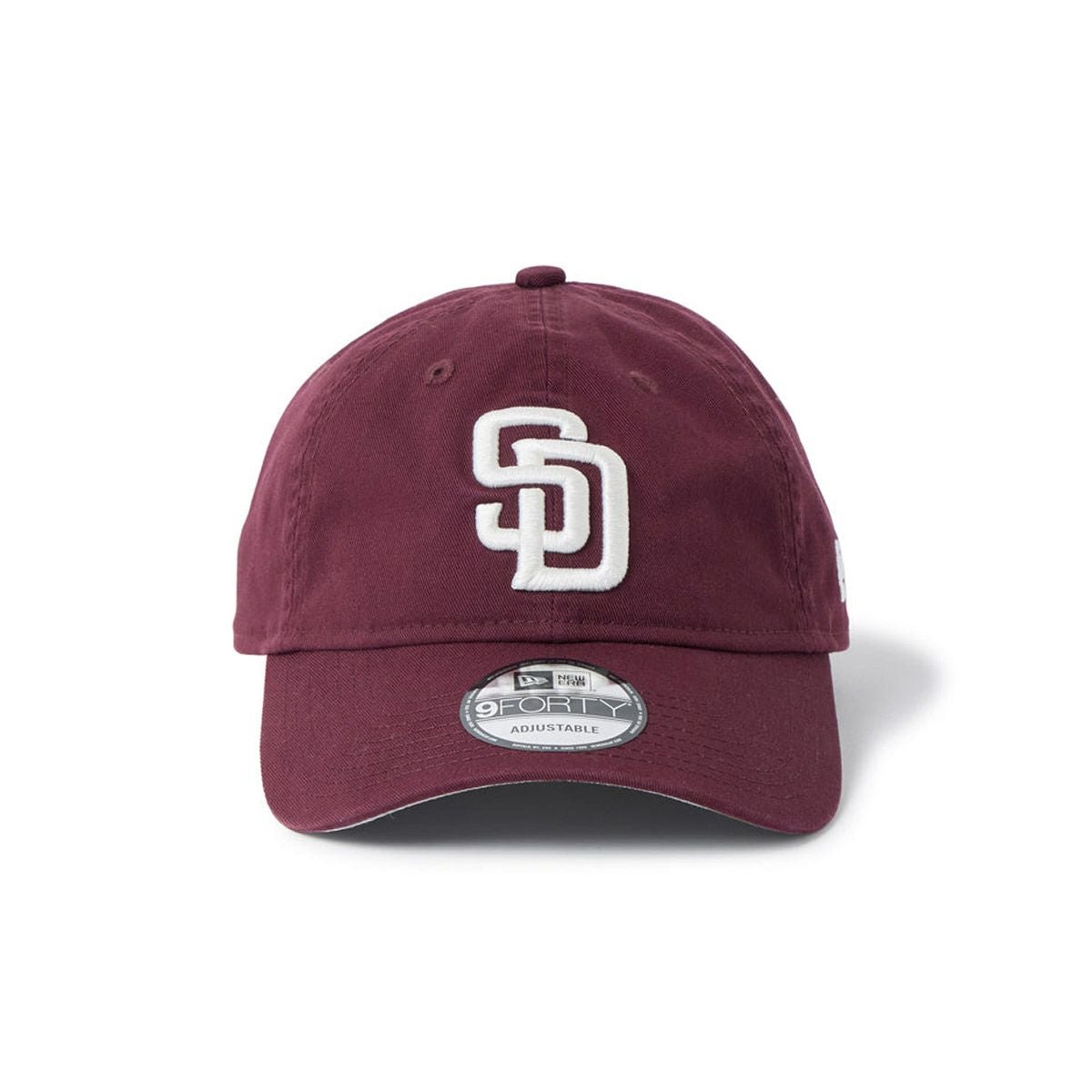 ニューエラNEWERAアウトドアカジュアル帽子キャップ9FORTYMLBアンストラクチャードUnstructuredサンディエゴ・パドレスマルーン14744831メンズレディースユニセックス26SP春夏