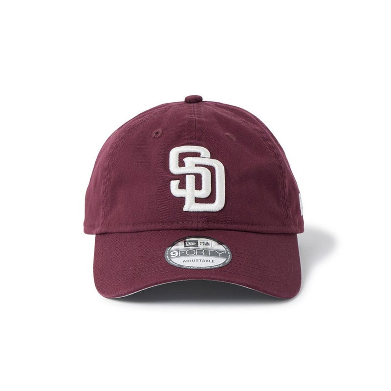 ニューエラNEWERAアウトドアカジュアル帽子キャップ9FORTYMLBアンストラクチャードUnstructuredサンディエゴ・パドレスマルーン14744831メンズレディースユニセックス26SP春夏