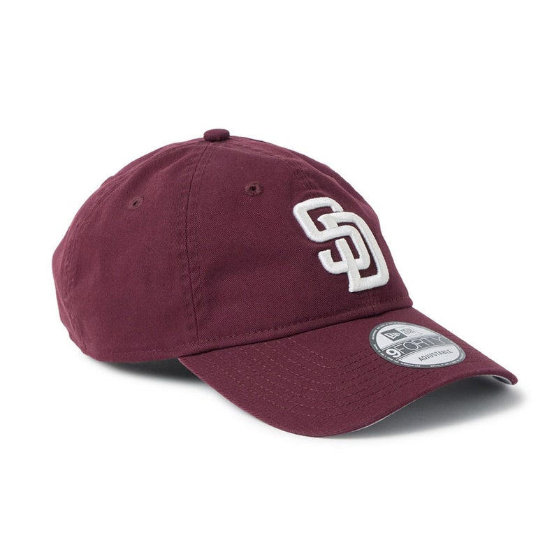 ニューエラNEWERAアウトドアカジュアル帽子キャップ9FORTYMLBアンストラクチャードUnstructuredサンディエゴ・パドレスマルーン14744831メンズレディースユニセックス26SP春夏
