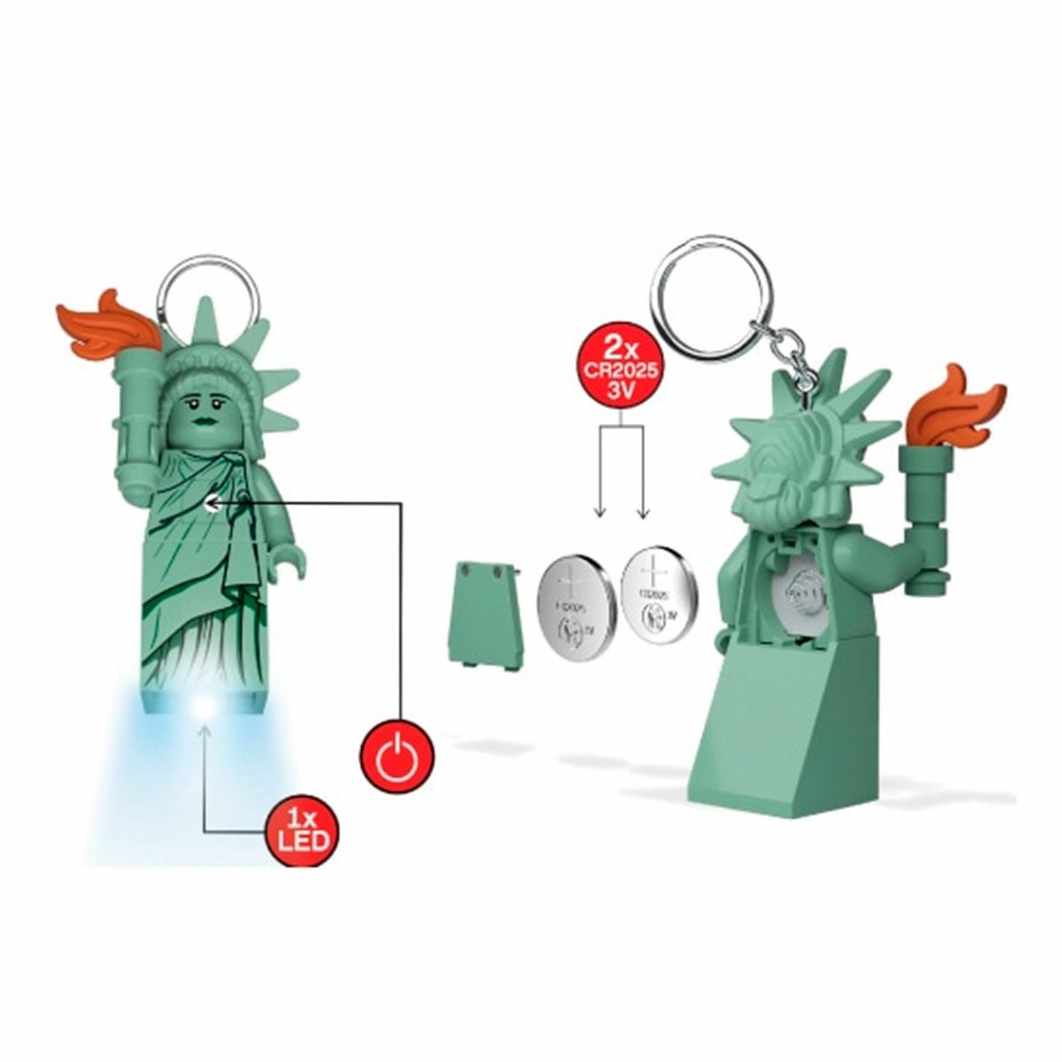 レゴLEGOキーホルダースタチューオブリバティーキーライトH3748926SP春夏