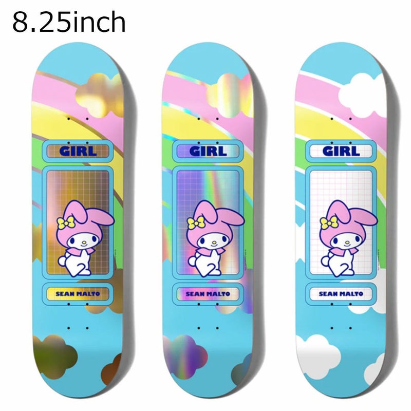 ガールGIRLスケボースケートボードデッキ板HELLOKITTY&FRIENDSRAINBOWBLINDBAGDECKG4919