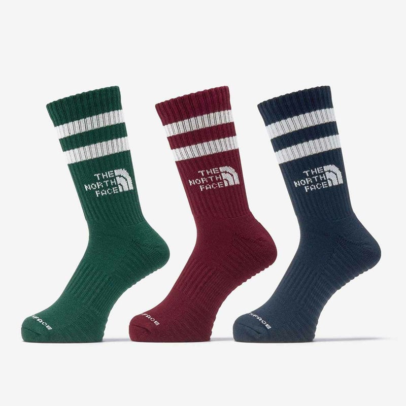 ザ・ノース・フェイスTHENORTHFACEランニングソックス靴下アンイーブンドライ3Pクルー3PCREWNN82604-MNメンズレディースユニセックス26SS春夏