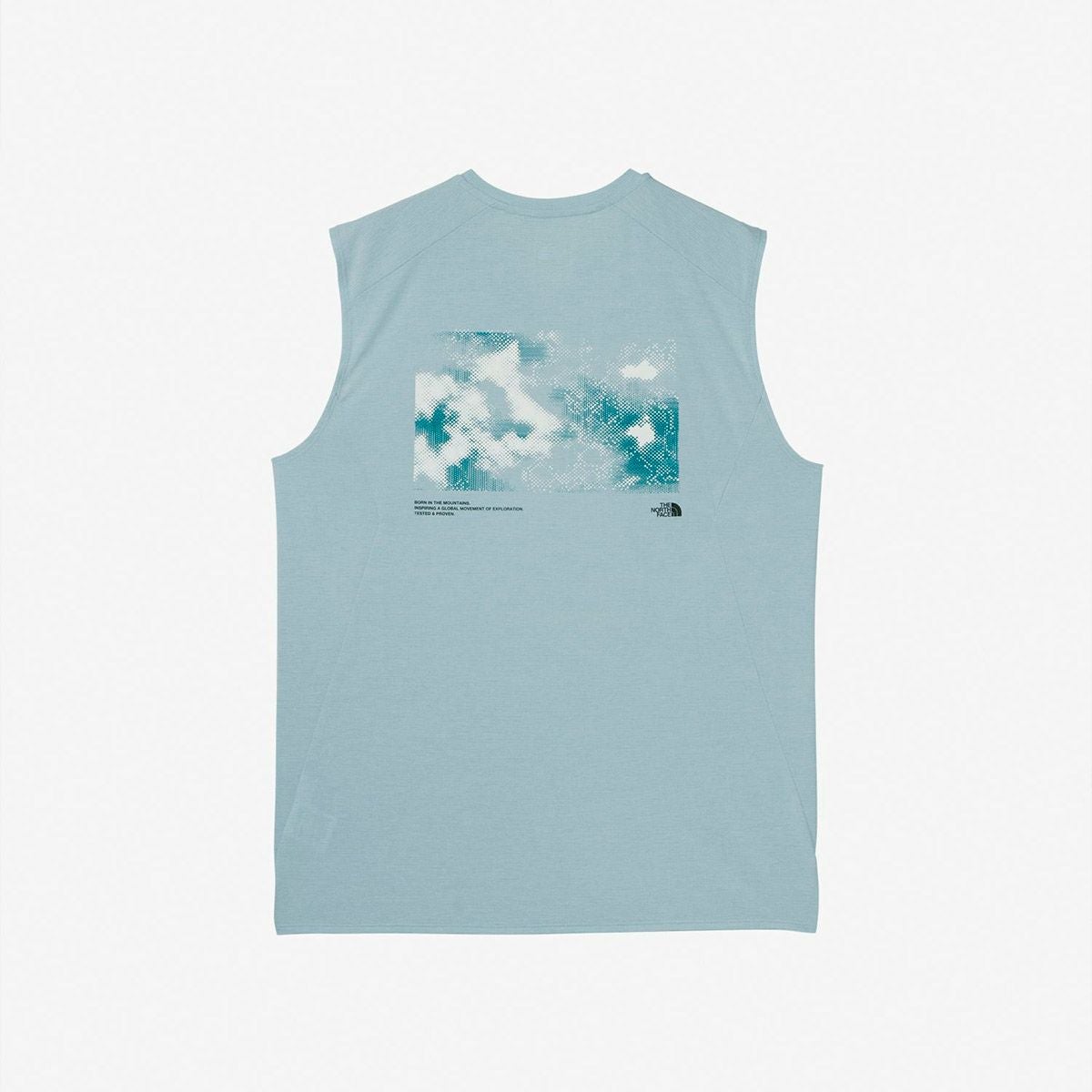 ザ・ノース・フェイスTHENORTHFACEランニングトレーニングウェアノースリーブタンクトップスリーブレスGTDメランジグラフィッククルーNT12676-CEメンズ男性26SS春夏