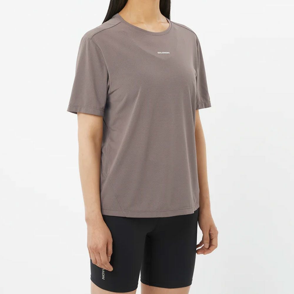 サロモンSALOMONランニングウェア半袖TシャツSHAKEoutCORELC2776000レディース女性26SP春夏