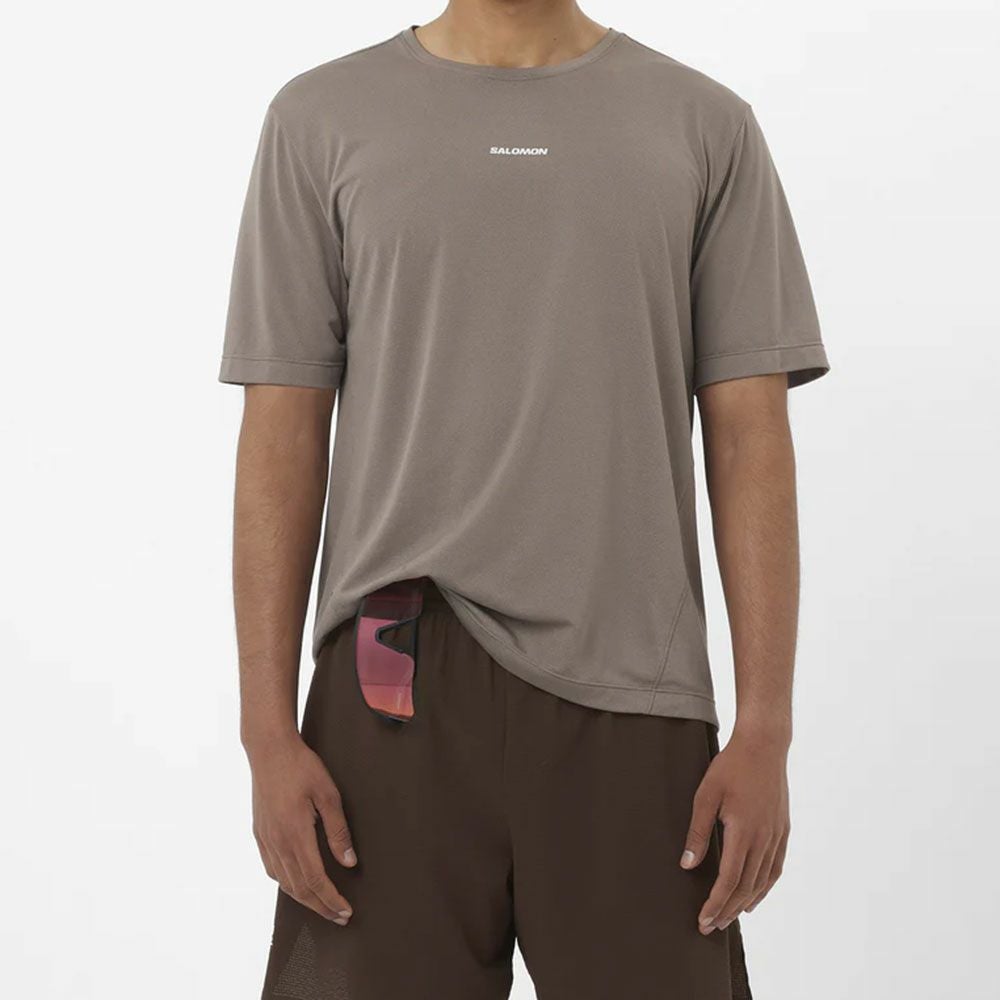 サロモンSALOMONランニングウェア半袖TシャツSHAKEoutCORELC2778600メンズ男性26SP春夏