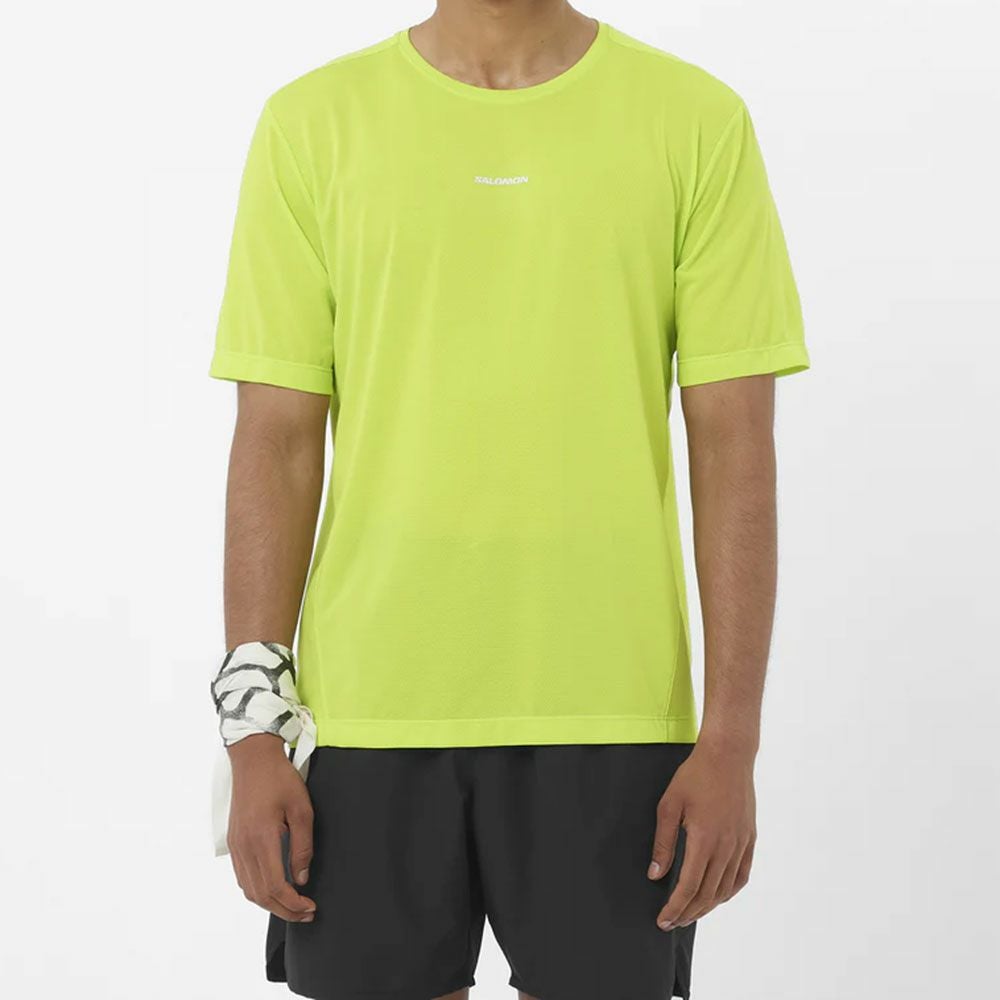 サロモンSALOMONランニングウェア半袖TシャツSHAKEoutCORELC2778800メンズ男性26SP春夏