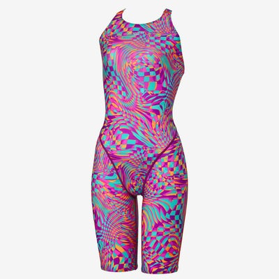 スピードSPEEDOスイムフィットネス競泳水着フレックスシグマニューセミオープンバックニースキン3SCW12607F-PUレディース女性26S1