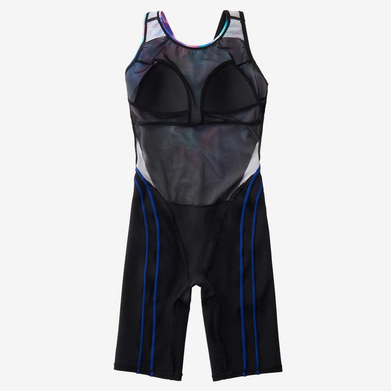 スピードSPEEDOスイムフィットネス競泳水着カラーオブウェーブスルースンニースキンSFW12612-AQレディース女性26S1