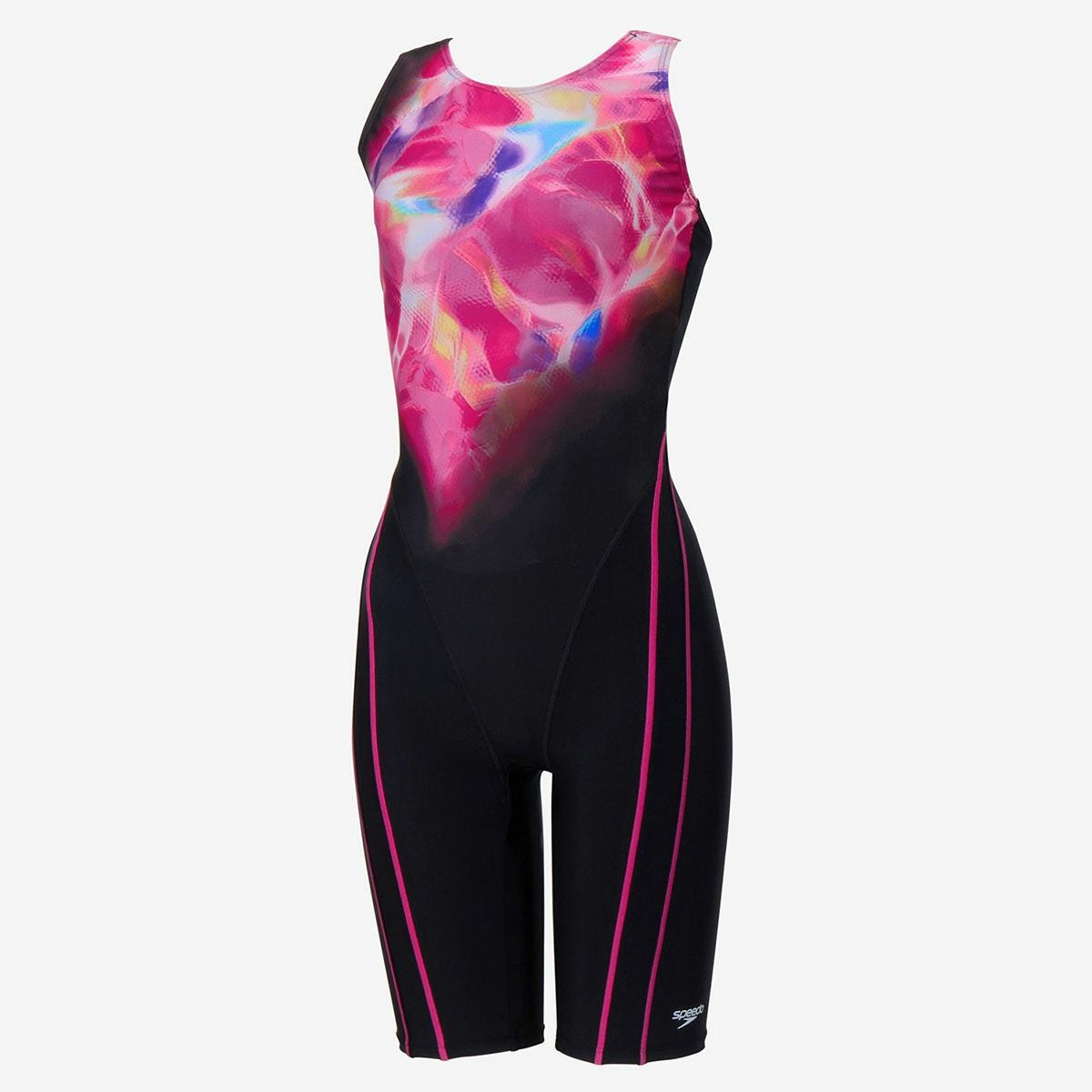 スピードSPEEDOスイムフィットネス競泳水着カラーオブウェーブスルースンニースキンSFW12612-PNレディース女性26S1