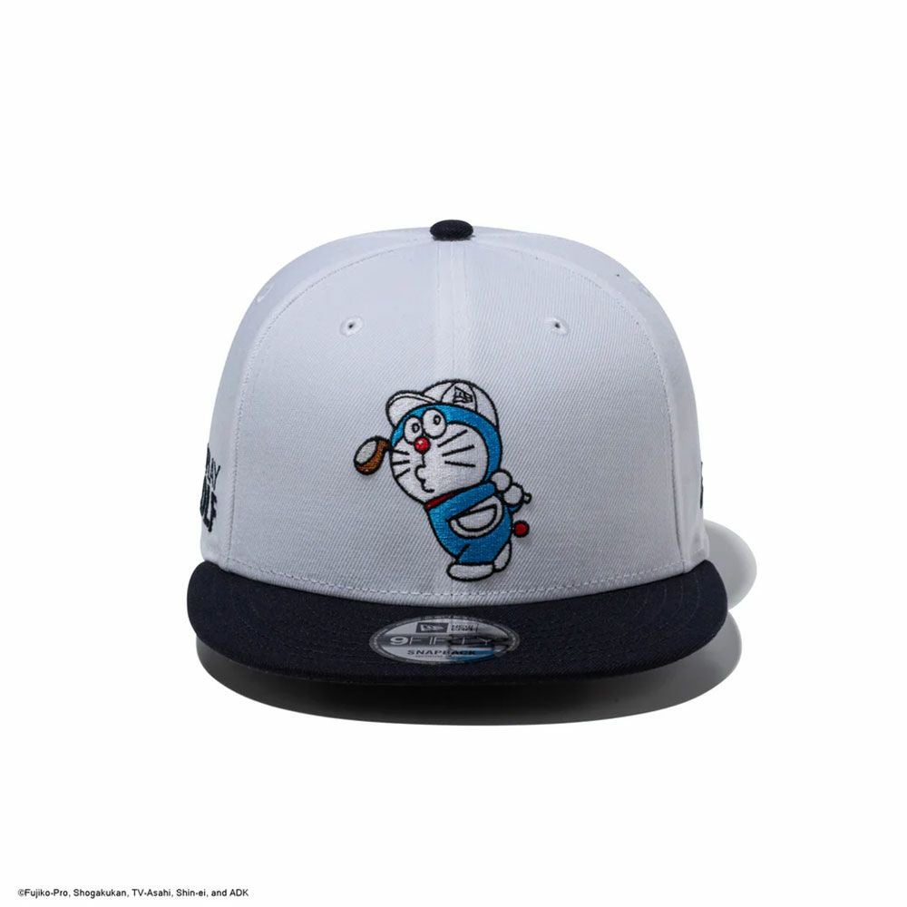ニューエラNEWERAアウトドアカジュアル帽子キャップ9FIFTYドラえもんGOPLAYGOLFホワイトネイビーバイザー|ゴルフ14935396メンズレディースユニセックス26SP春夏