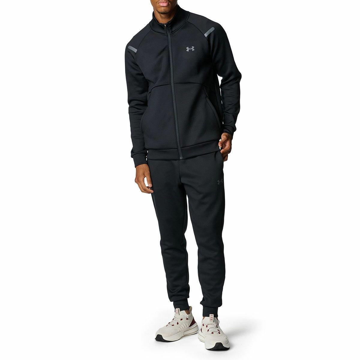 アンダーアーマーUNDERARMOURジムフィットネスヨガウェアアウタージャケットUAアーマーニットトラックジャケットUAARMOURKNITTRACKJACKET6007743-001メンズ男性26SP春夏