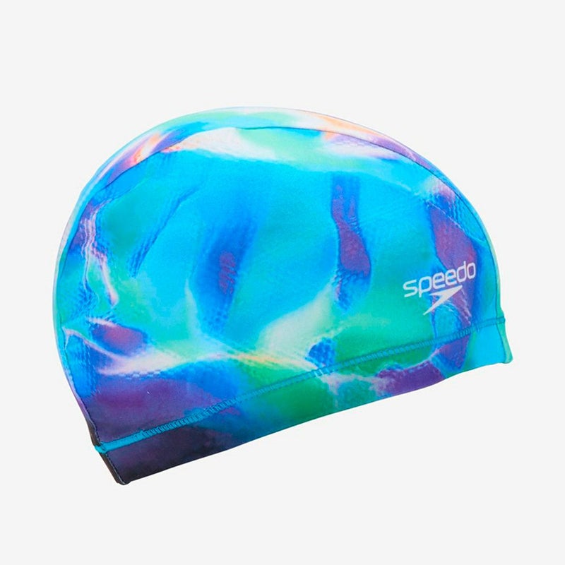 スピードSPEEDOスイムフィットネス競泳キャップカラーオブウェーブストリコットキャップSE12612-AQ