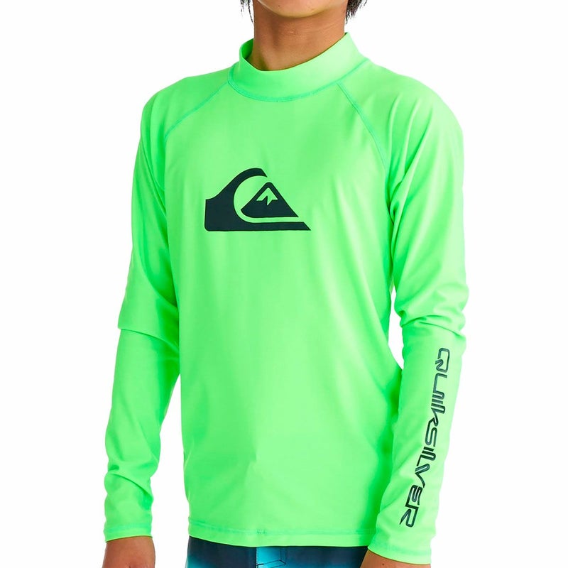 クイックシルバーQuiksilverサーフィンサーフラッシュガードUVカットALLTIMELRYOUTH長袖ラッシュガードKLY261001ジュニアキッズ子ども男の子女の子26SP春夏