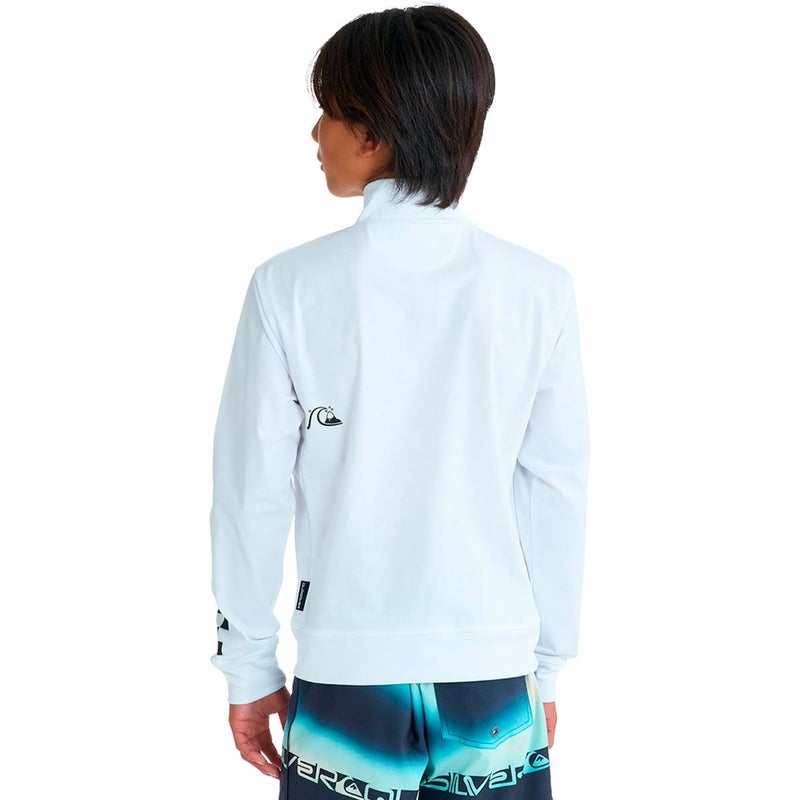 クイックシルバーQuiksilverサーフィンサーフラッシュガードUVカットCHECKERZIPYOUTHジップラッシュガードKLY261006ジュニアキッズ子ども男の子女の子26SP春夏