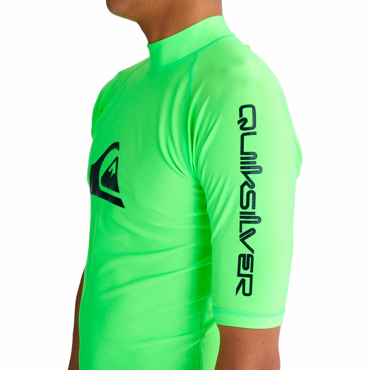 クイックシルバーQuiksilverサーフィンサーフラッシュガードUVカットALLTIMESRハイネック半袖ラッシュガードQLY261006メンズ男性26SP春夏