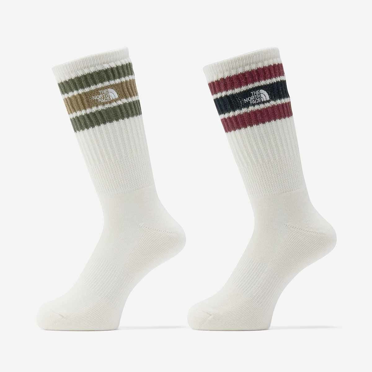 ザ・ノース・フェイスTHENORTHFACEアウトドアカジュアルソックス靴下チューブ2PクルーTUBE2PCREWNN82617-MNメンズレディースユニセックス26SP春夏