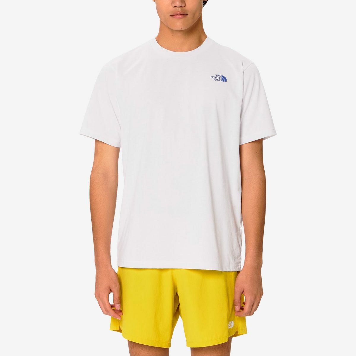 ザ・ノース・フェイスTHENORTHFACEランニングトレーニングウェア半袖TシャツショートスリーブESフラワーボックスロゴティーNT32685-Wメンズ男性26SS春夏