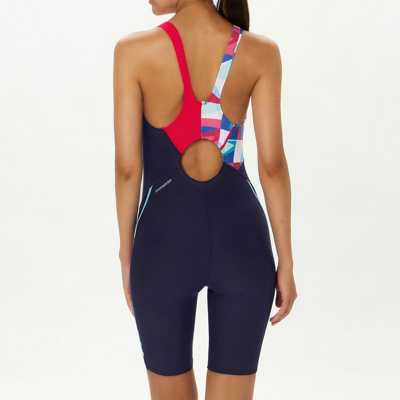 スピードSPEEDOスイムトレーニング競泳水着ブーングリッドターンズニースキンSTW12605-REレディース女性26S1