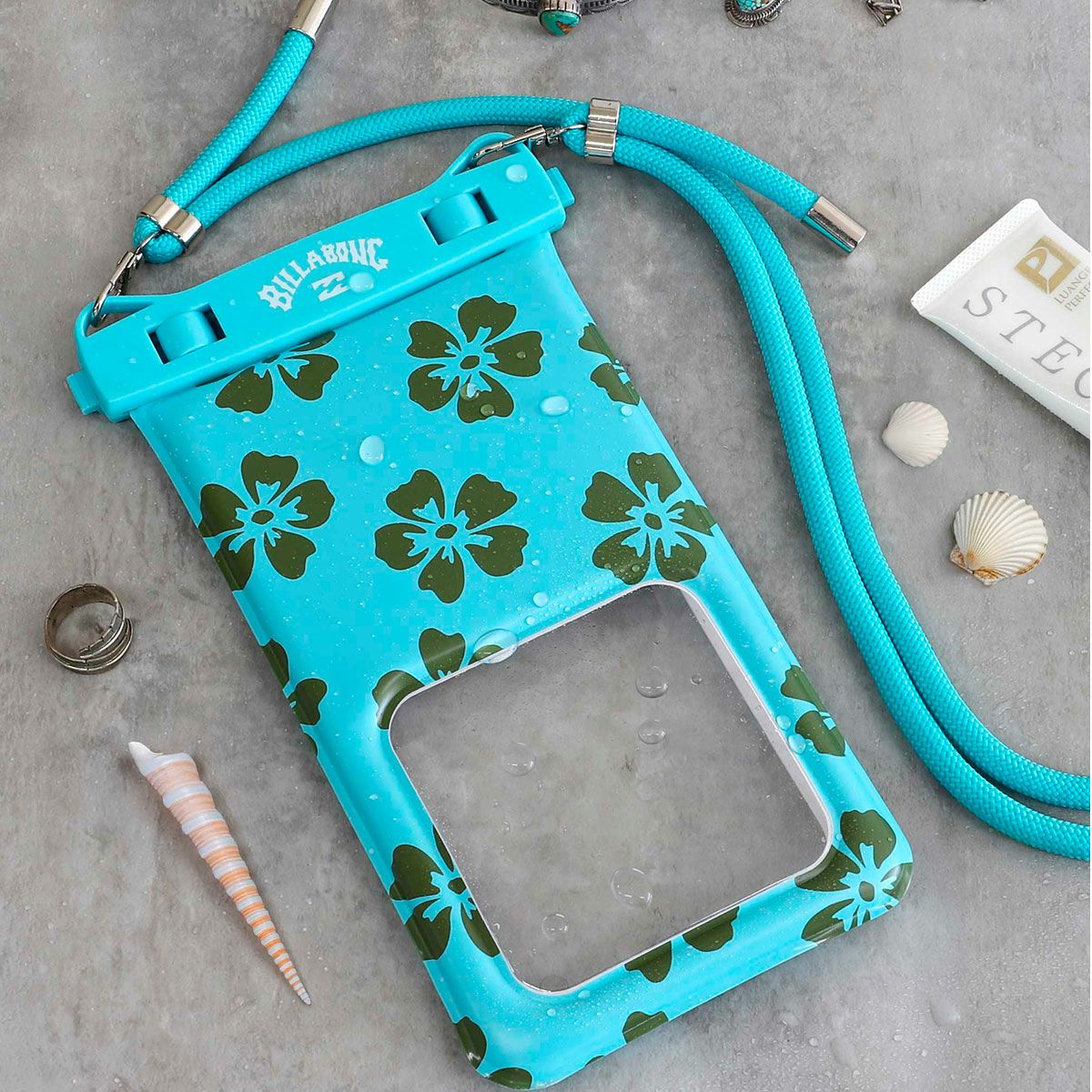 ビラボンBILLABONGサーフィンサーフWATERPROOF携帯CASEスマホ防水ケースBG013938レディース女性26SP春夏