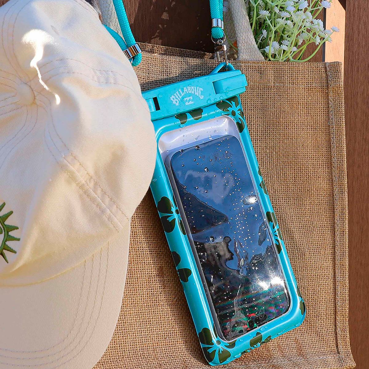 ビラボンBILLABONGサーフィンサーフWATERPROOF携帯CASEスマホ防水ケースBG013938レディース女性26SP春夏