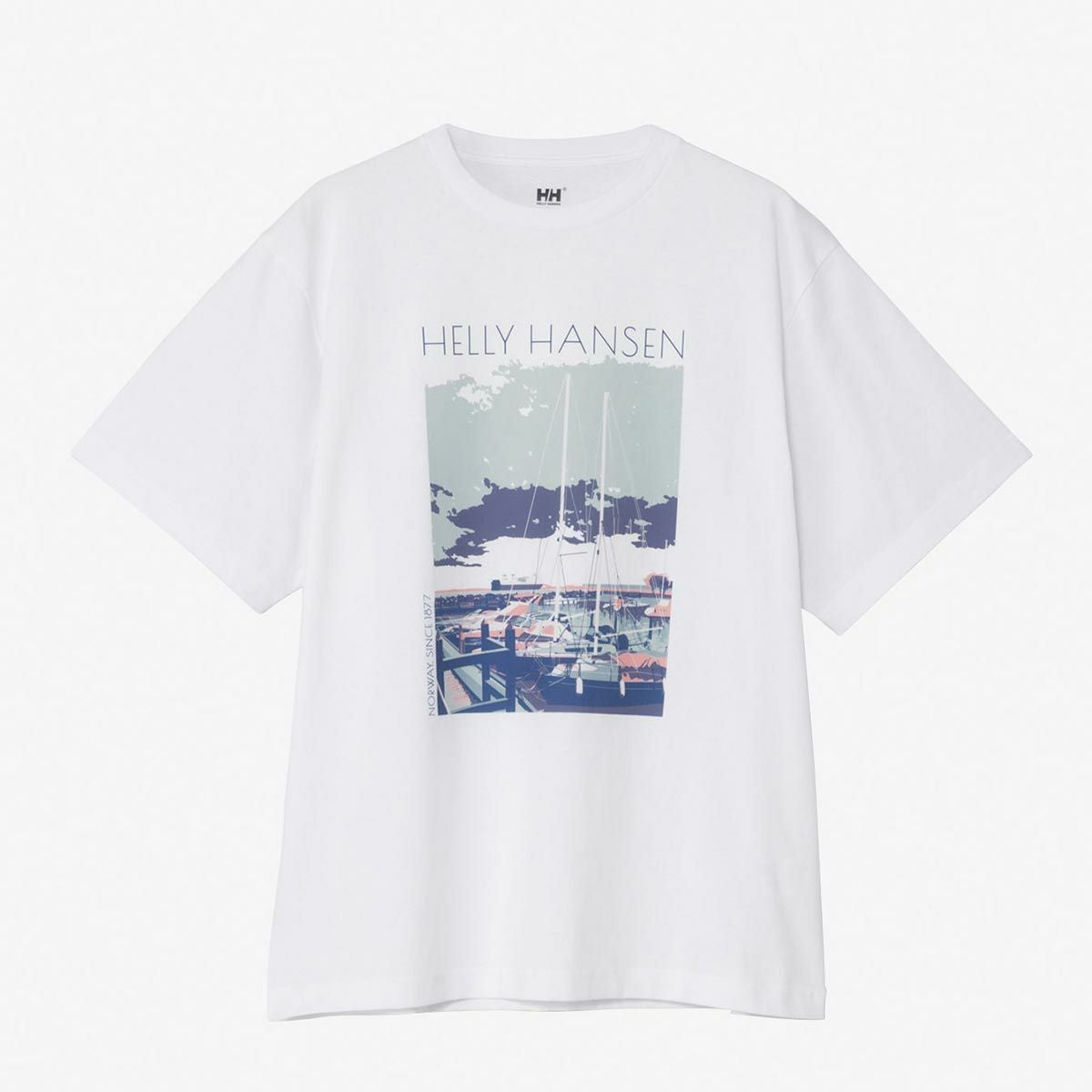 ヘリーハンセンHELLYHANSENアウトドアカジュアルウェア半袖TシャツショートスリーブランドスケープティーS/SLANDSCAPETEEHE62640-CWメンズレディースユニセックス26SS春夏