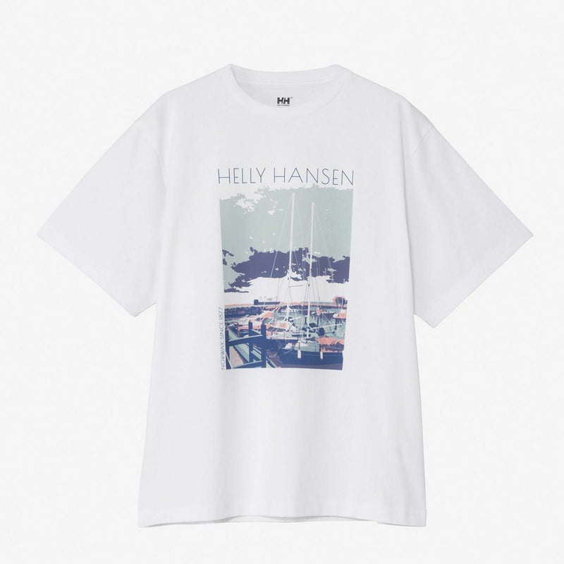 ヘリーハンセンHELLYHANSENアウトドアカジュアルウェア半袖TシャツショートスリーブランドスケープティーS/SLANDSCAPETEEHE62640-CWメンズレディースユニセックス26SS春夏